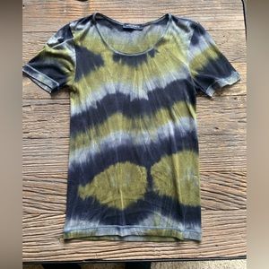 Piazza Sempione tie dye silk top